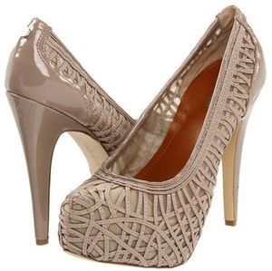 Calvin Klein platform nude pumps 8.5 M stilettos